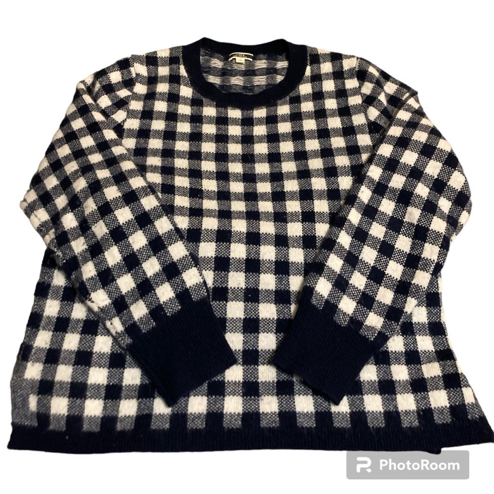 J Crew Houndstooth CASHMERE Sweater
